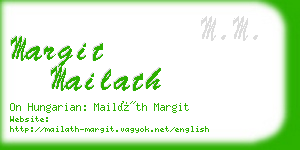 margit mailath business card